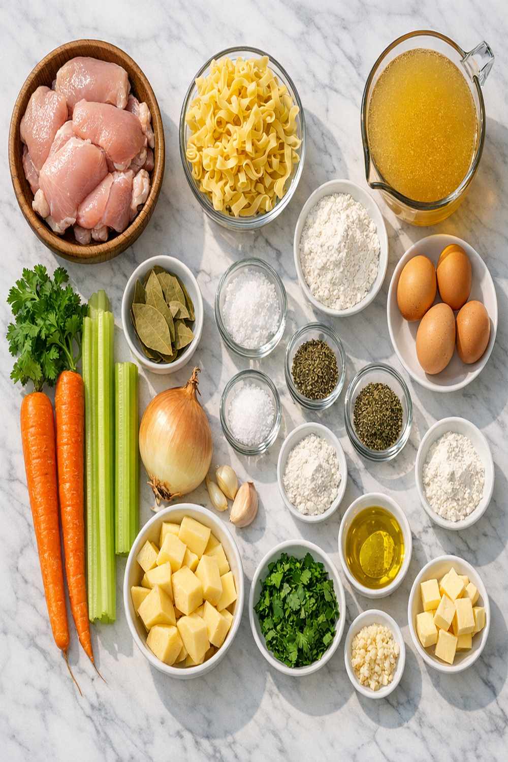 Chicken Noodle Soup With Dumplings Recipe ingredients