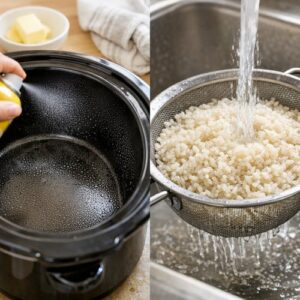 Slow Cooker Chicken Rice Recipe step 1