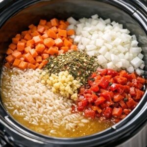 Slow Cooker Chicken Rice Recipe step 2