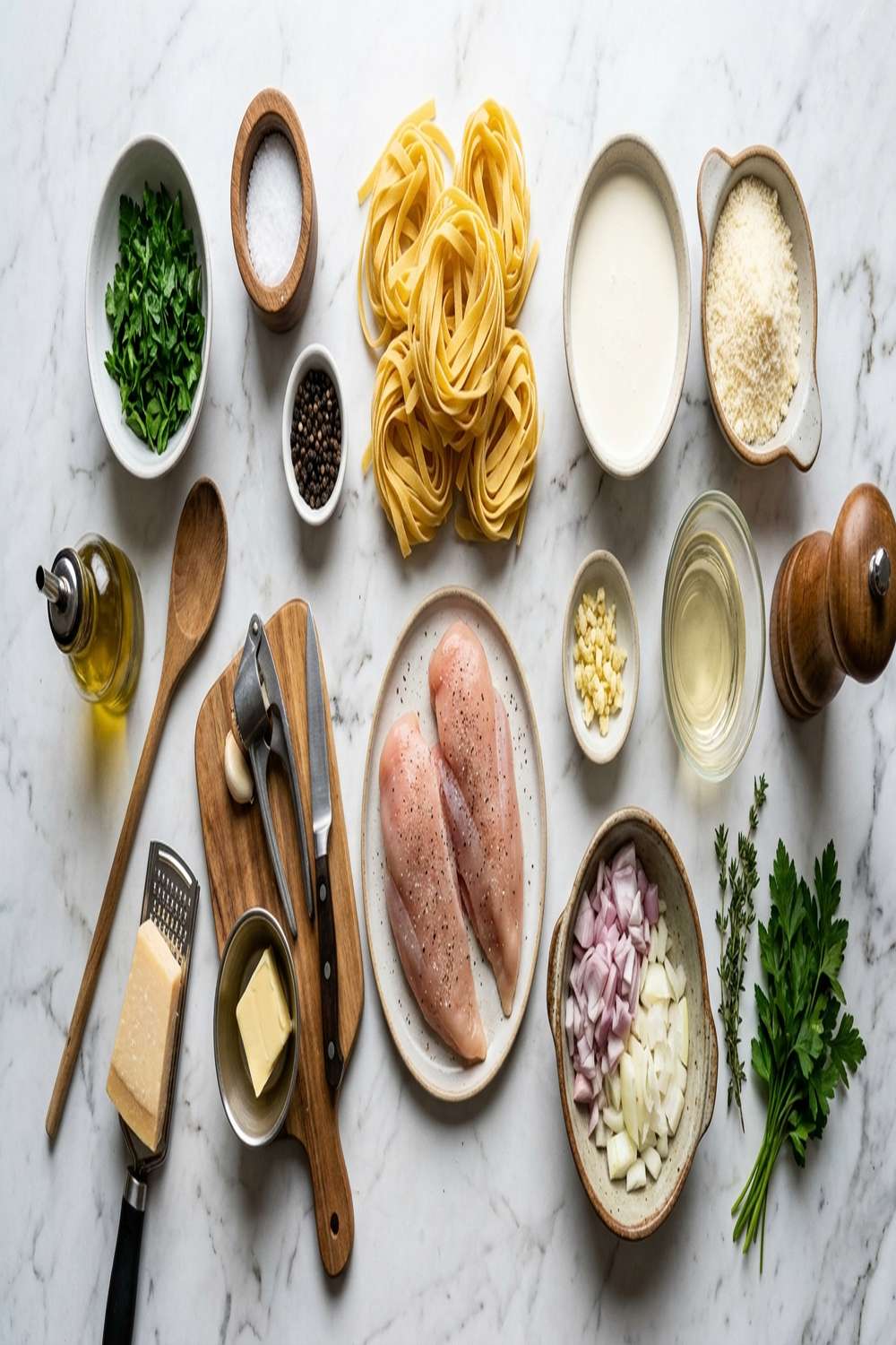 Chicken And Fettuccine Recipe ingredients