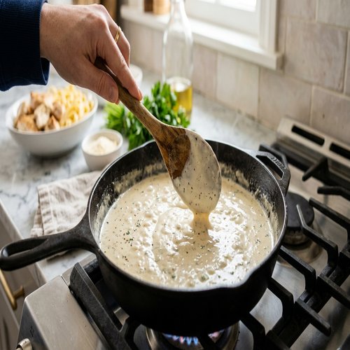 Step 4: Create Your Creamy Sauce Through Gentle Simmering