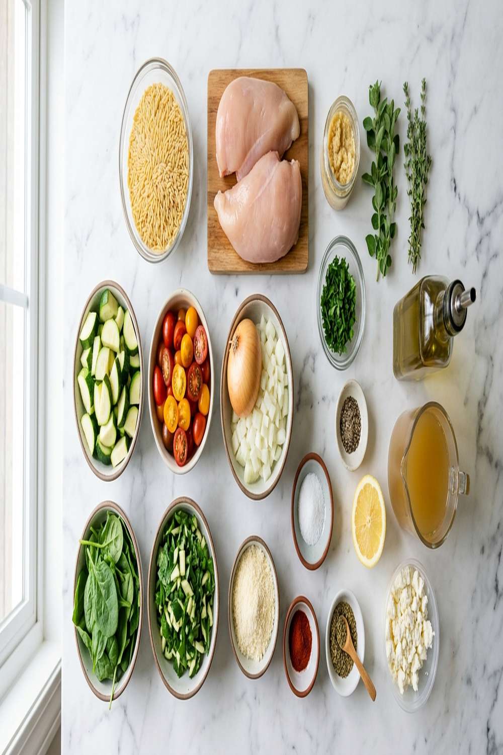 Chicken And Orzo Recipe ingredients