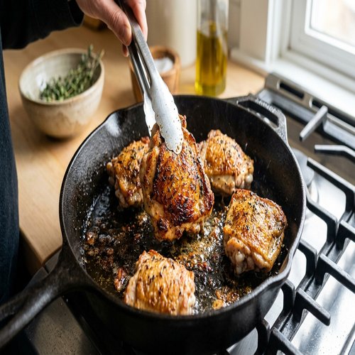 Step 2: Sear the Chicken for a Golden Crust