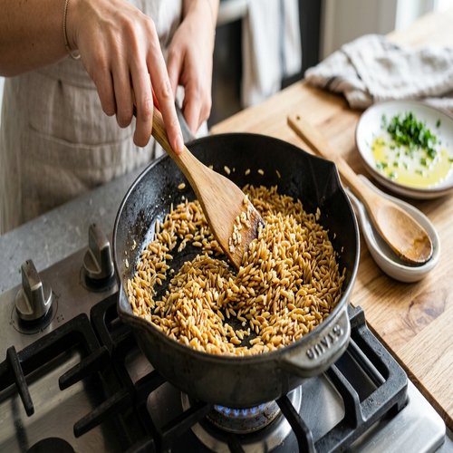 Step 3: Toast the Orzo to Build Flavor Layers