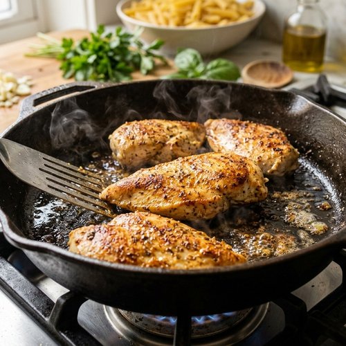 Step 4: Sear the Chicken Until Golden