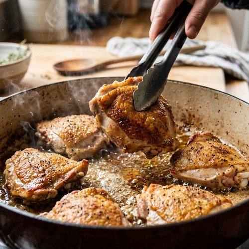 Step 2: Sear the Chicken for Deep Flavor