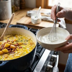 Corn Chowder Bacon Potato Recipe step 5