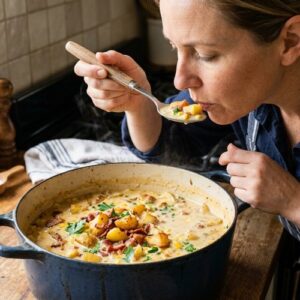 Corn Chowder Bacon Potato Recipe step 6