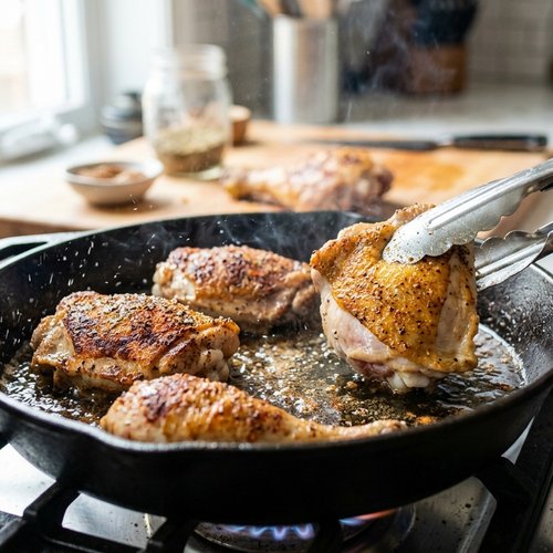 Step 1: Season and Brown Your Chicken
